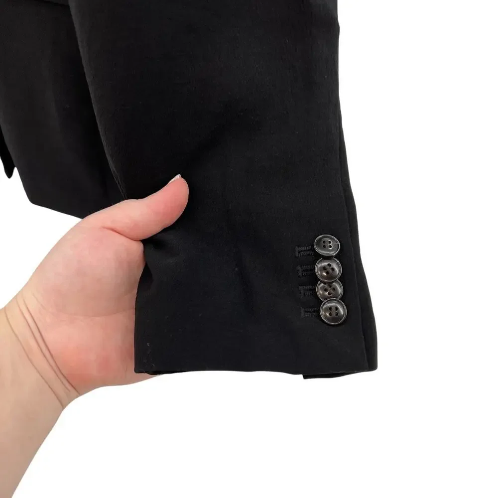 Madewell The Rosedale Blazer in‎ Crepe in Black Size 12